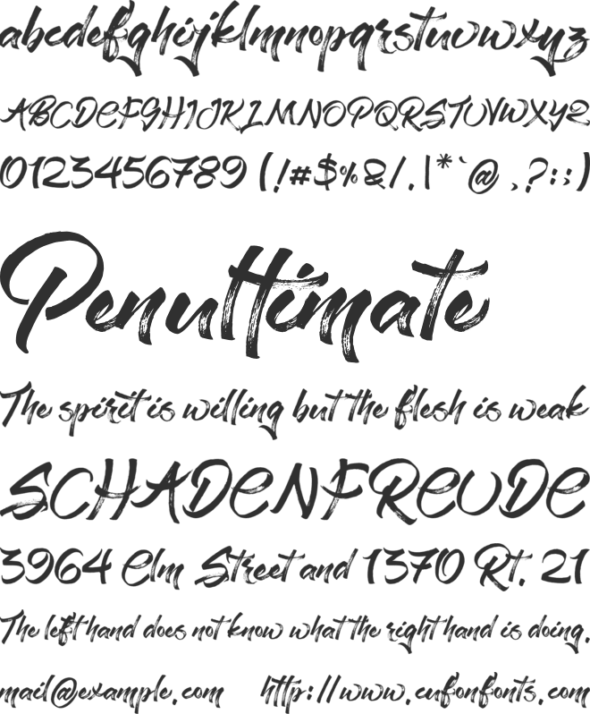 Stay Chill font preview