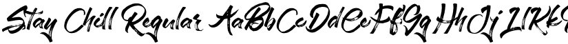 Stay Chill Regular font