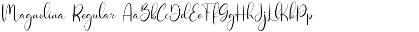 Magnolina font download