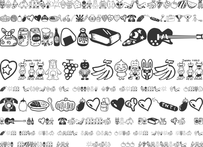 Sakabe Things 01 font preview