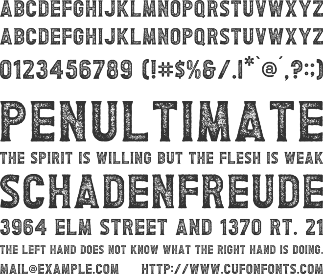 Imagine font preview