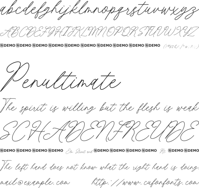 Auditory Perception font preview