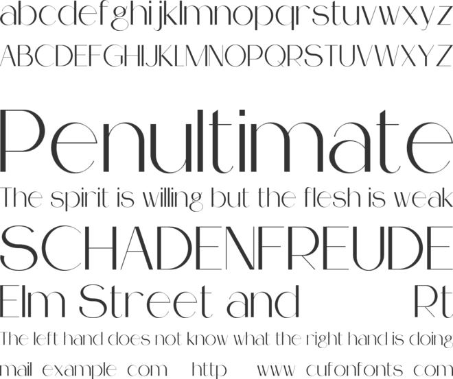 Superme font preview