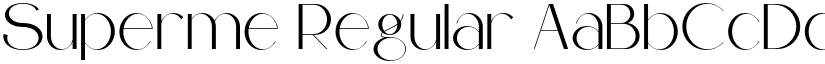 Superme Regular font