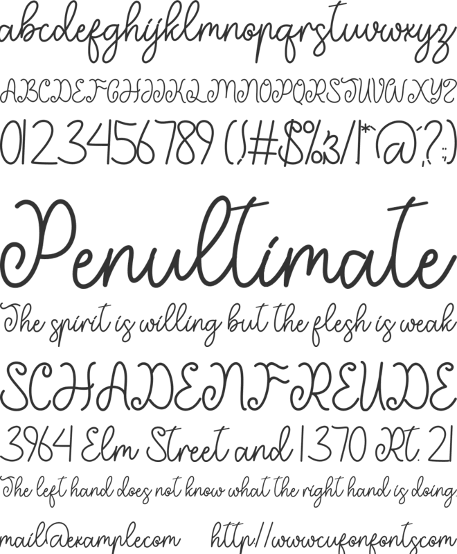 Christmas Prayer font preview