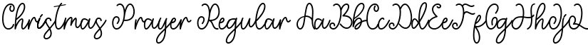 Christmas Prayer Regular font