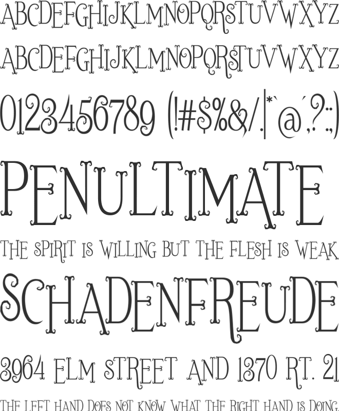 Scary Ghost font preview