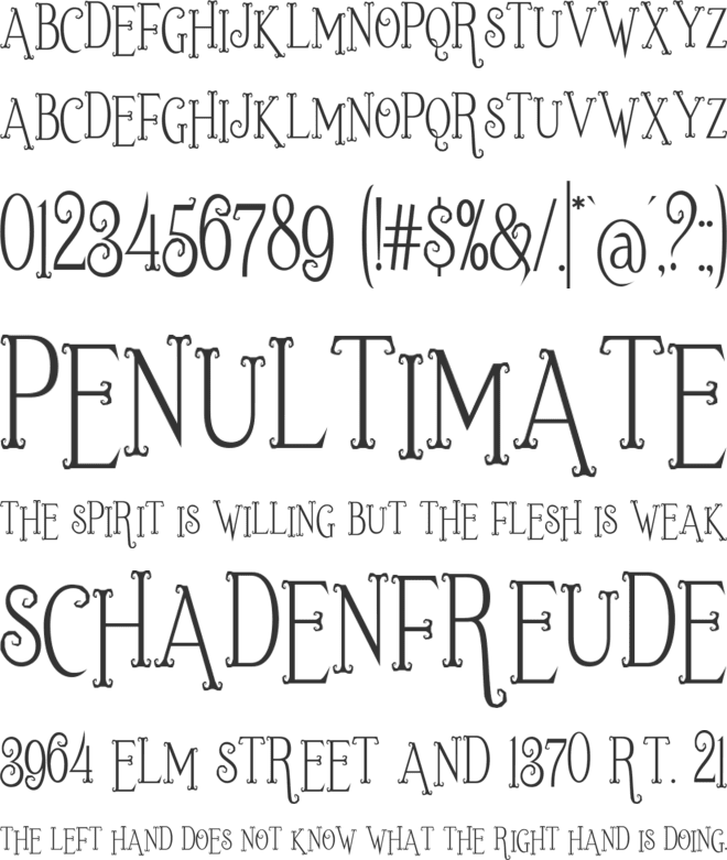 Scary Ghost font preview