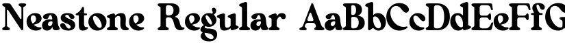 Neastone Regular font