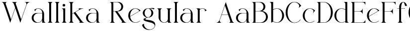 Wallika Regular font