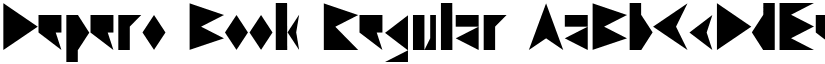 Depero Book Regular font