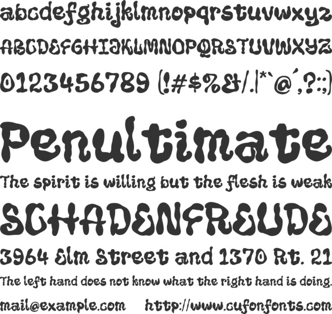 Blood Squad font preview