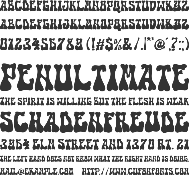 Retro Bones font preview