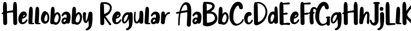 Hellobaby Regular font