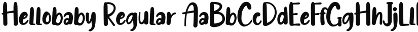 Hellobaby font download