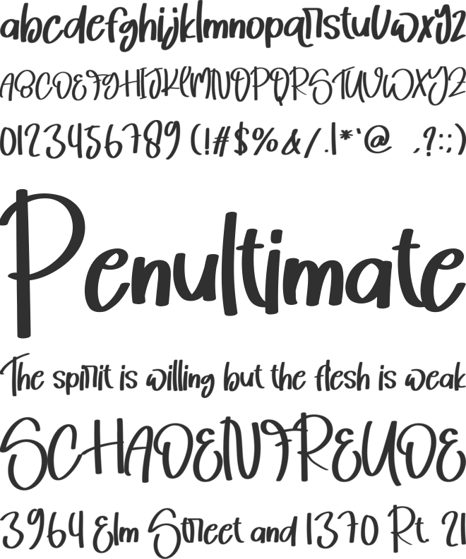 Sunday  Family font preview