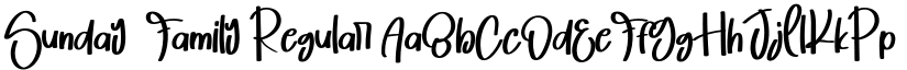 Sunday  Family Regular font