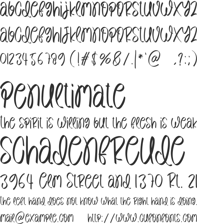 Pineapple font preview