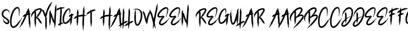 Scarynight Halloween Regular font