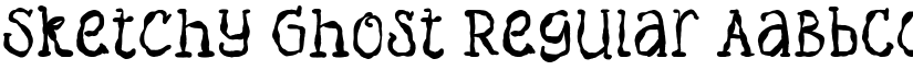 Sketchy Ghost Regular font