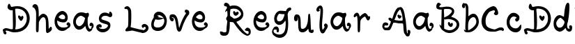 Dheas Love Regular font