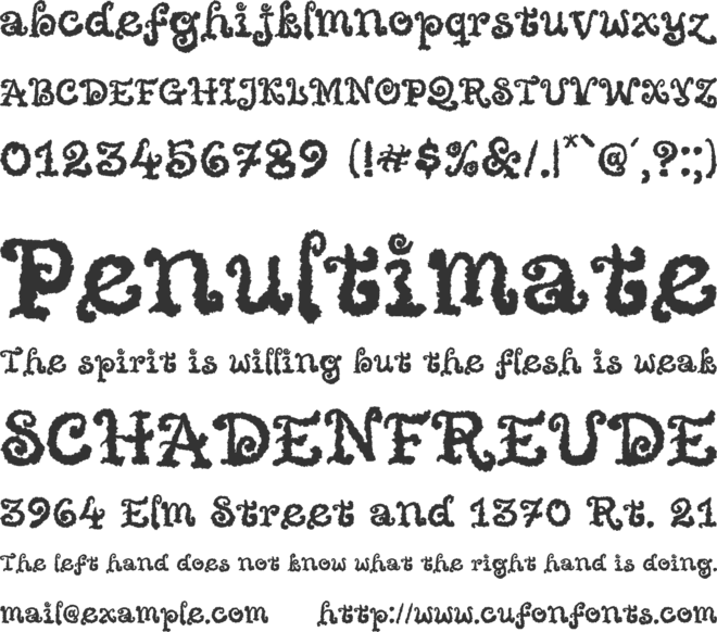 Quickly Magic font preview