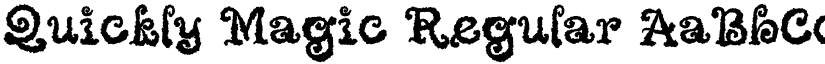 Quickly Magic Regular font
