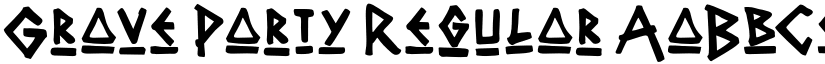 Grave Party font download