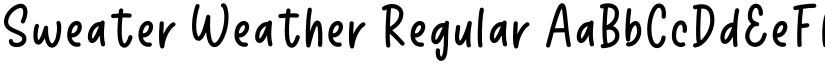 Sweater Weather Regular font