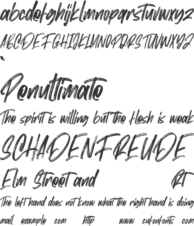 Mc Cartey Free font preview