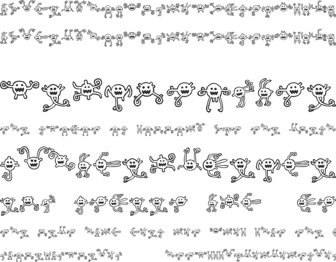 Between my ears font preview