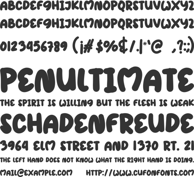 Summer Holiday font preview