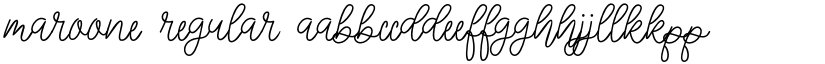 Maroone font download