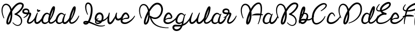 Bridal Love font download