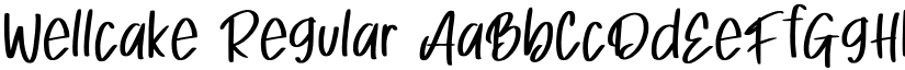 Wellcake Regular font