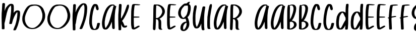 Mooncake Regular font