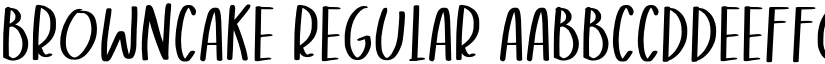 Browncake Regular font