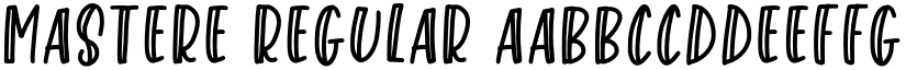 Mastere Regular font