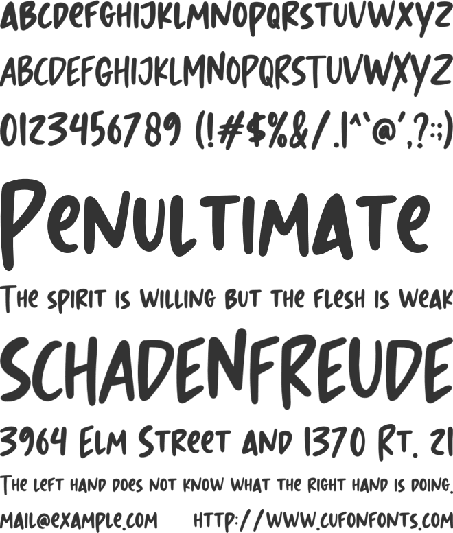 Witch Bell font preview