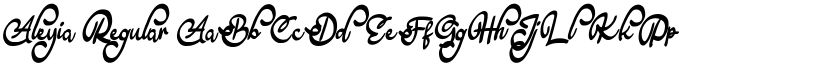 Aleyia Regular font