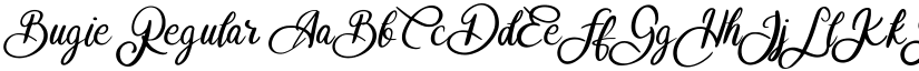 Bugie Regular font