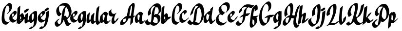 Cebigej font download