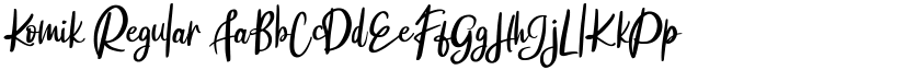 Komik Regular font