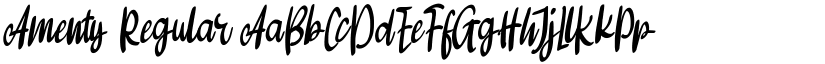 Amenty Regular font