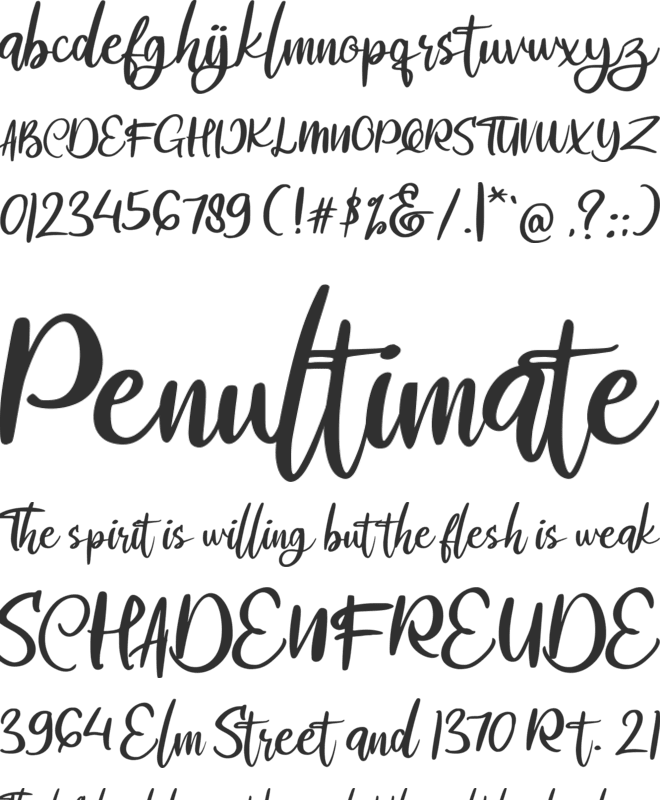 Alrobe font preview