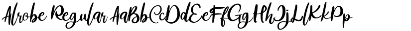 Alrobe Regular font