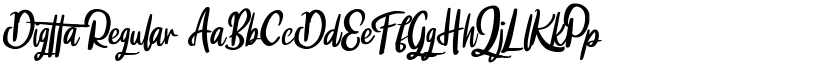 Digtta Regular font