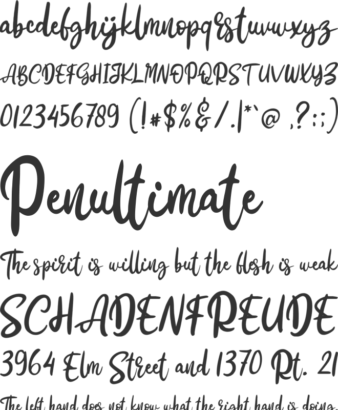 Cestroy font preview