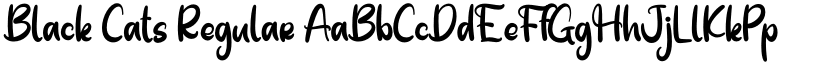 Black Cats Regular font
