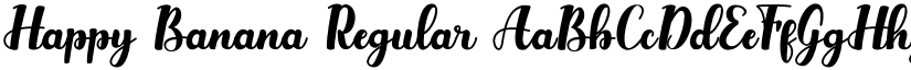 Happy Banana Regular font